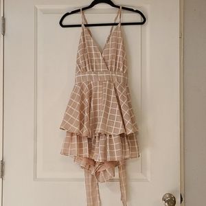 Showpo pink romper dress